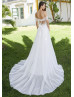 Off Shoulder Ivory Lace Tulle Sweet Wedding Dress